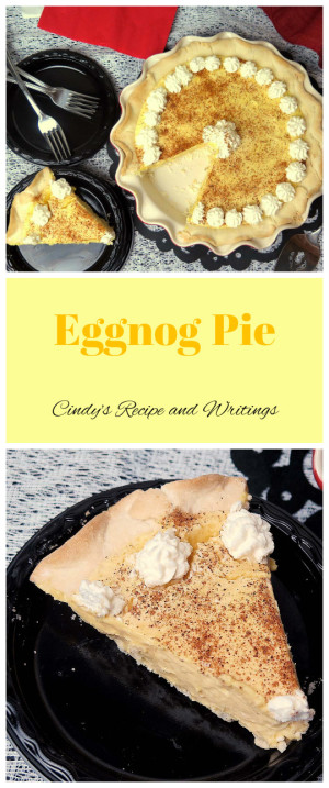 Eggnog Pie #SundaySupper Cindy's Recipes and Writings