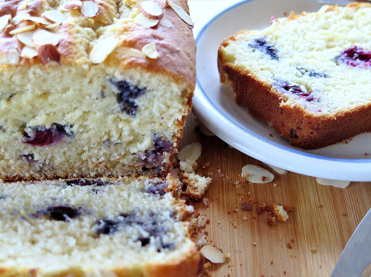 Blueberry Almond Bread #breadbakers