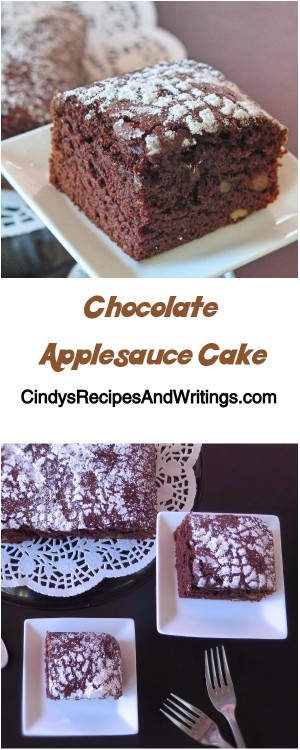 Chocolate Applesauce Cake #Choctoberfest AD #MadeWithRodelle
