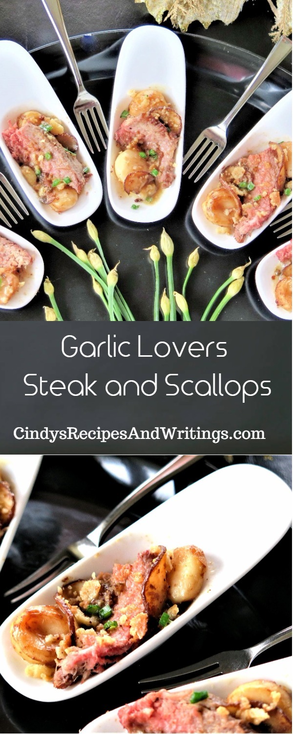 Garlic Lovers Steak and Scallops #BestAngusBeef #SteakHolder