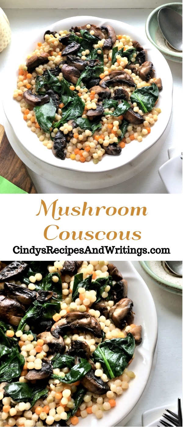 Mushroom Couscous #SundaySupper Cindy's Recipes and Writings