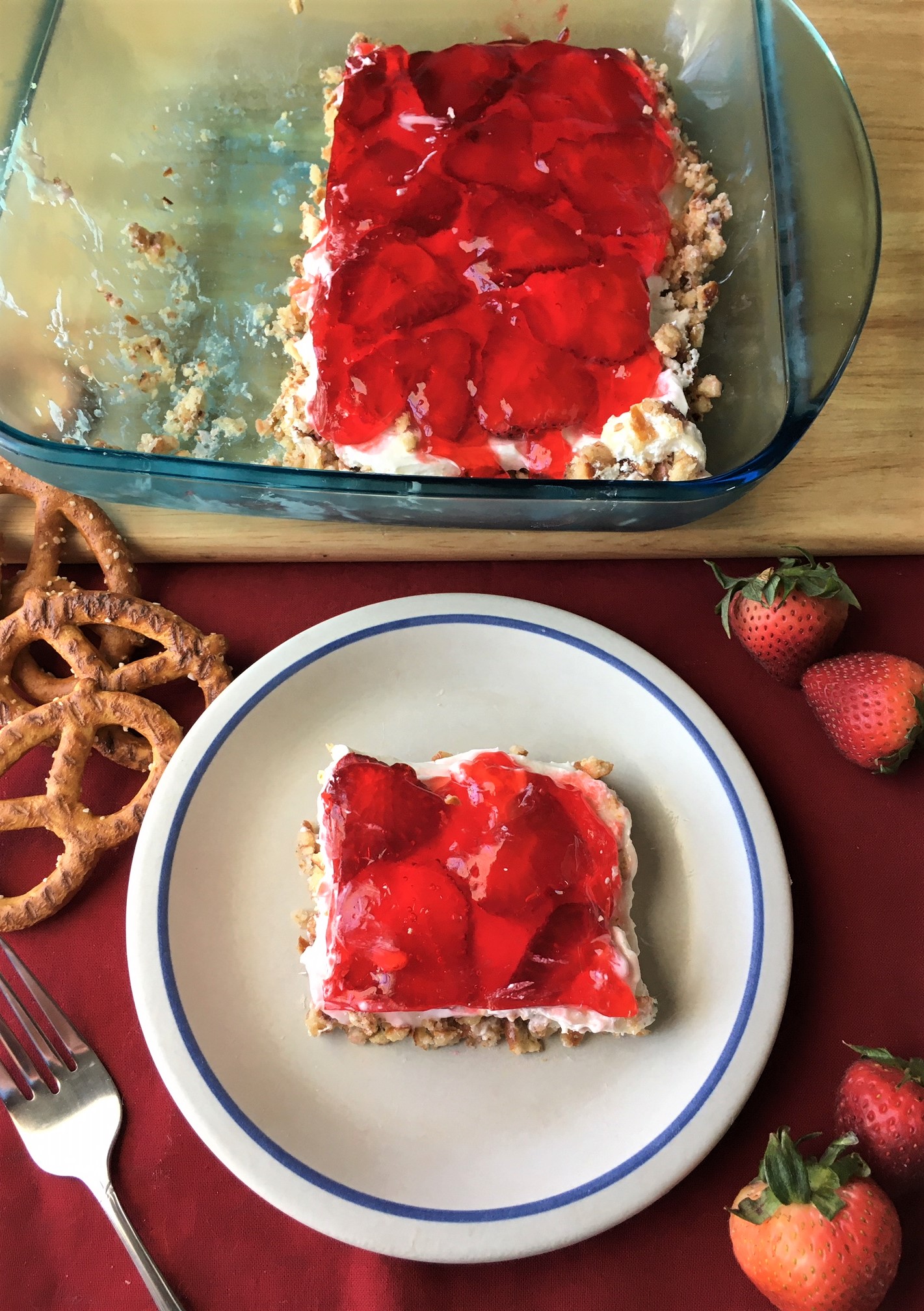 Berry Pretzel Dessert #BerryWeek - Cindy's Recipes and Writings